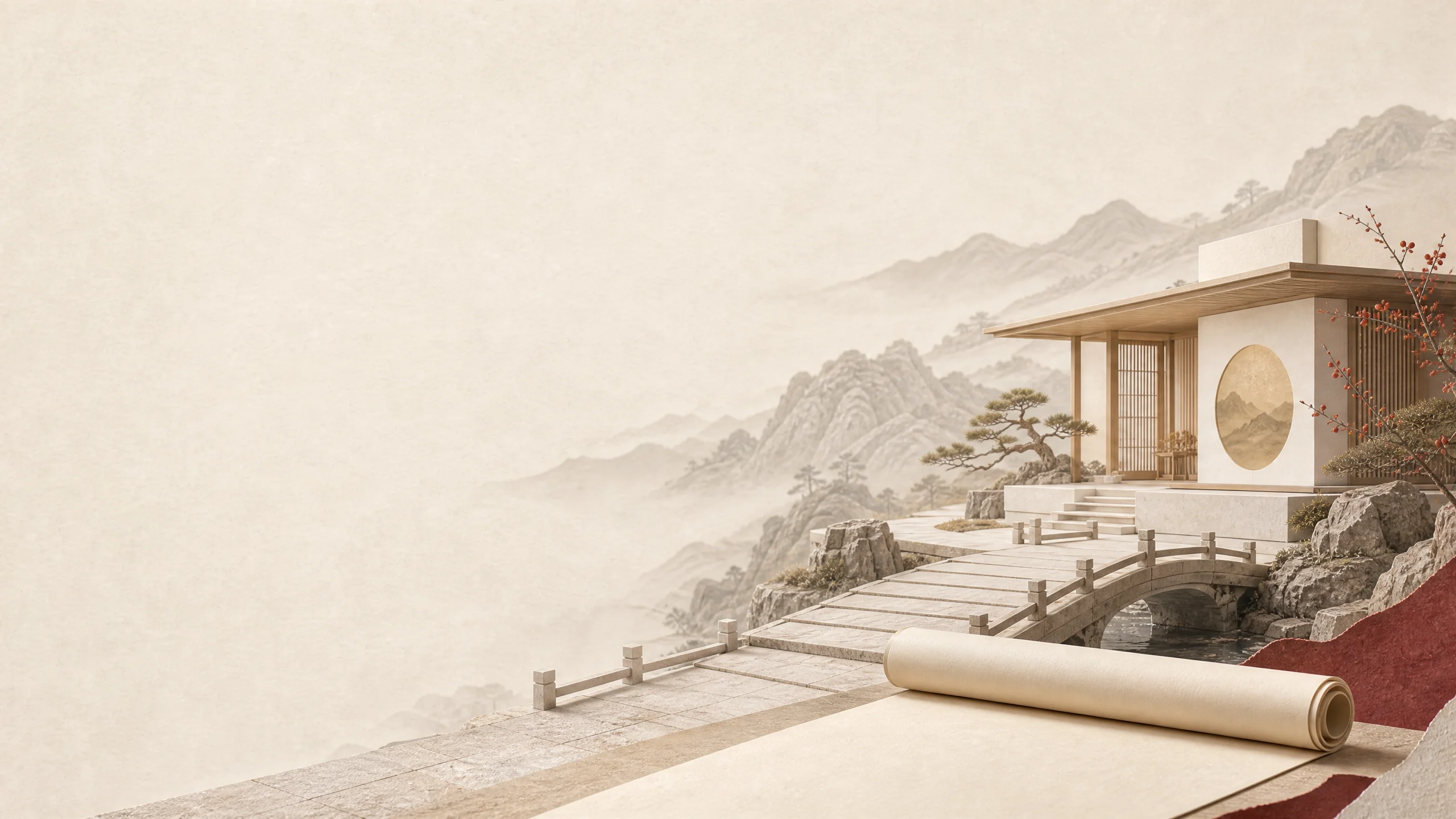 通往文化资产承接与合作的东方山水档案场景